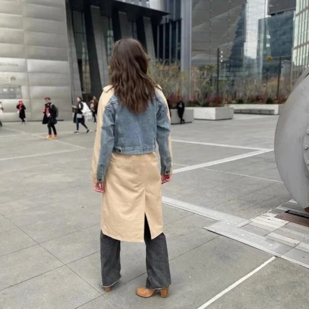 Galita Hybrid Denim Trench Coat - Picture 7 of 16